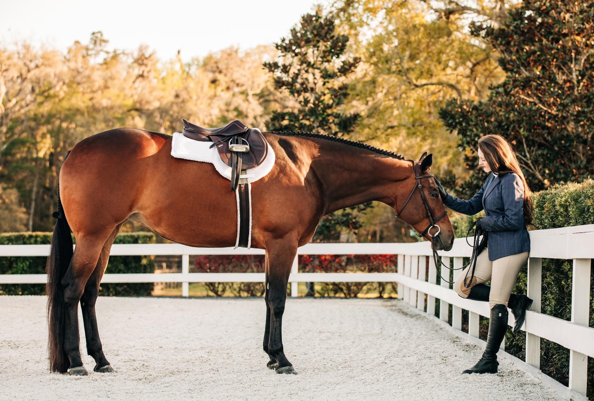 Jennifer Leavengood with her horse